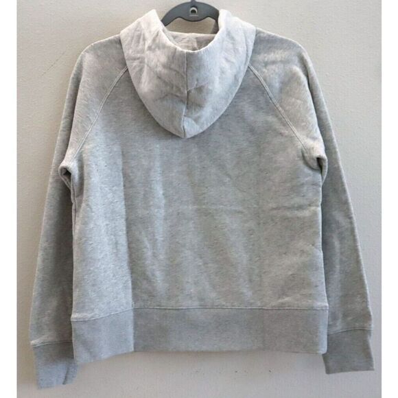 Banana Republic Women's Sz XS Light Gray Heather Soft Fleece Pullover Hoodie - Picture 2 of 8